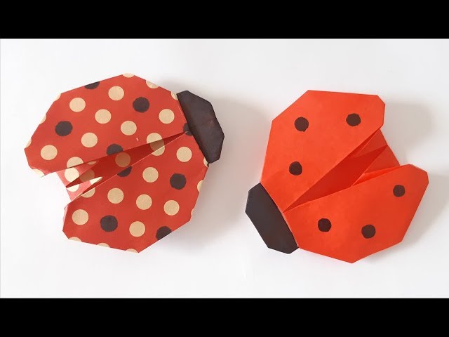 Origami Paper Art - How to Make a Ladybug  🐞 Como Fazer uma Joaninha (All Paper Art)