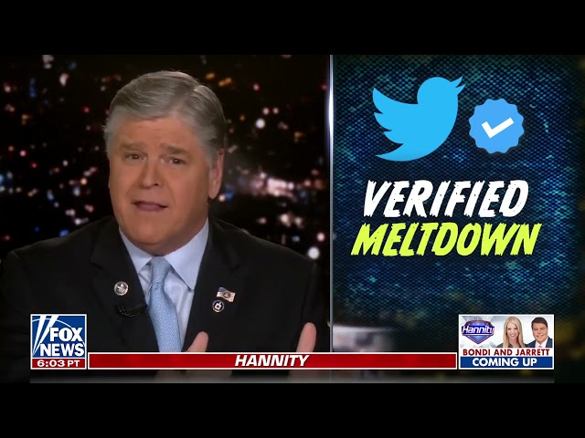 Hannity  This is a full fledged public meltdown