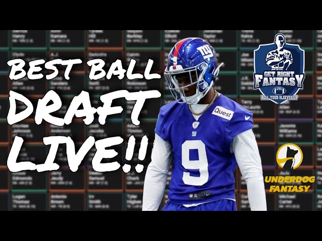 *LIVE* Fantasy Football Draft | Underdog Fantasy $25 Entry Best Ball Mania V $1.5M to 1st!