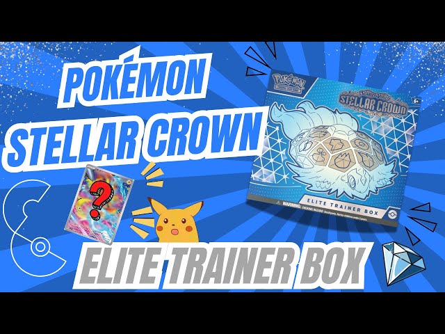 New Pokémon Steller Crown Great Pulls and More! Elite Trainer Box Edition