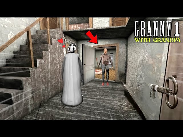 Granny 1 With Grandpa Full Gameplay | Grandpa in Granny Home Sewer Escape