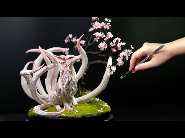 Creating a Nine-Tailed Fox🦊with Polymer Clay