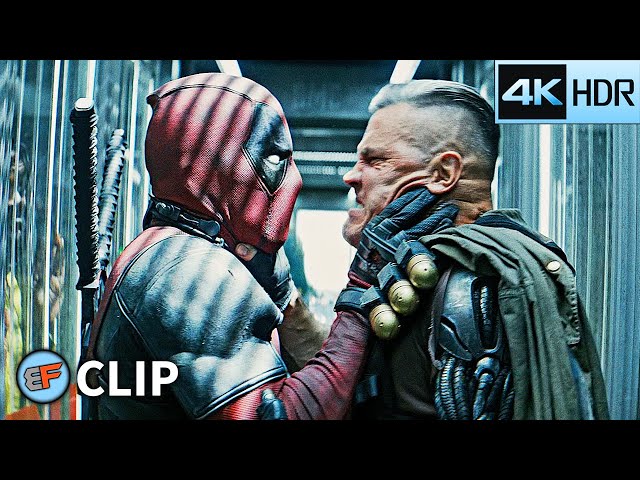 Deadpool vs Cable - Truck Fight Scene | Deadpool 2 (2018) 4K HDR Movie Clip