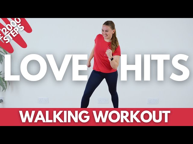 2000 LOVE STEPS AT HOME || Low Impact Walking Workout to Love Hits