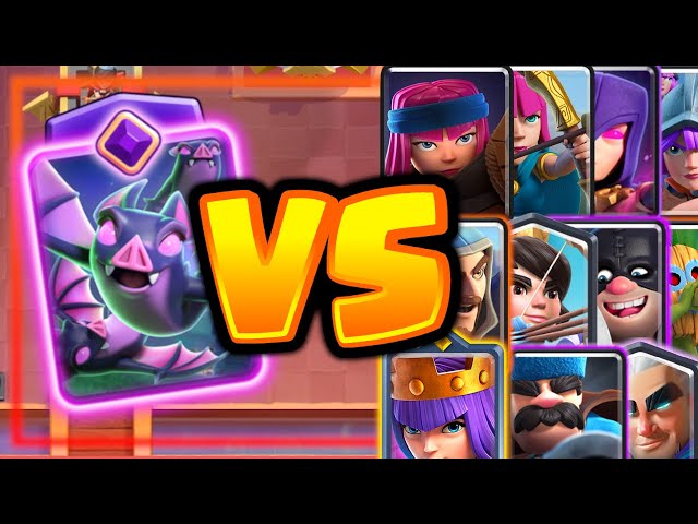 Evolution Bats VS All Ground Air Attacking Units In Clash Royale