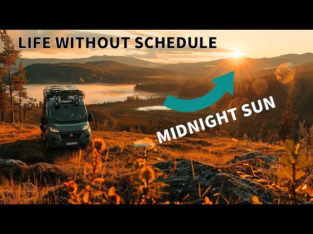 My Van Life with NO Schedule! Camping Deep in the Arctic. Luxury Van Cooking & Midnight Sun #vanlife