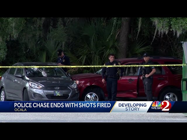 Ocala police shoot at driver after Sunday morning pursuit