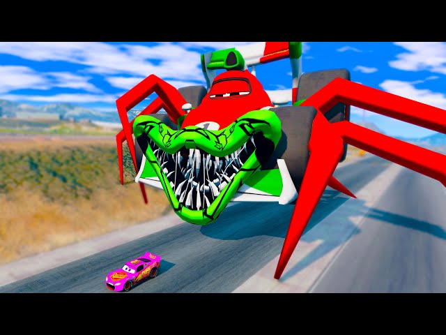 COLORS ESCAPE EATER Francesco Bernoulli VS Lightning McQueen | BeamNG.Drive