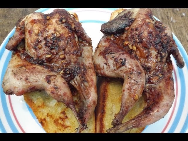 How To Cook Quail.Spiced Quail On Toast.