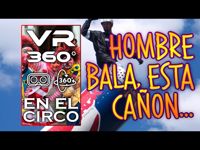 VR 360° Hombre Bala y expresión de niña al tiempo