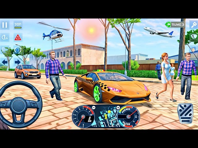 Taxi Sim 2022 Evolution #35 - Grand City Car Driving Games - Car Game Video Lamborghini Car Driving