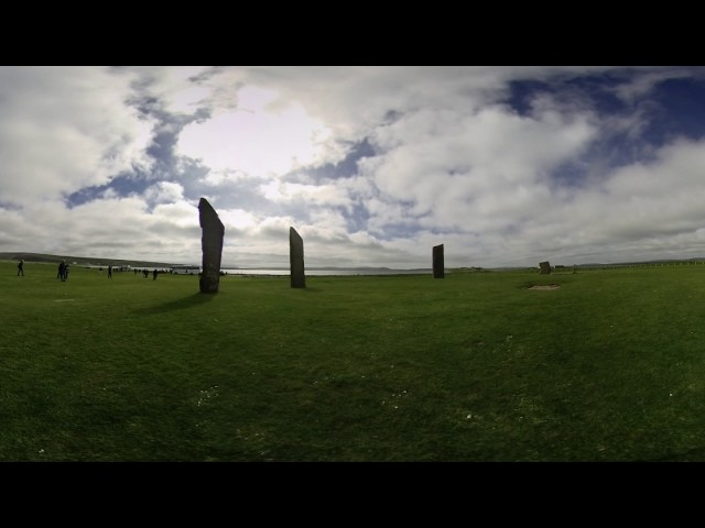 Standing Stones Orkeny - 360 Video [Royalty Free Stock Footage] $350 [4K VR Stereoscopic 3D]