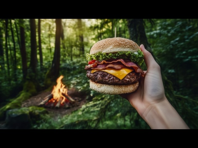 Beer Can Bacon Burgers 🍔 Smoky & Cheesy Delight