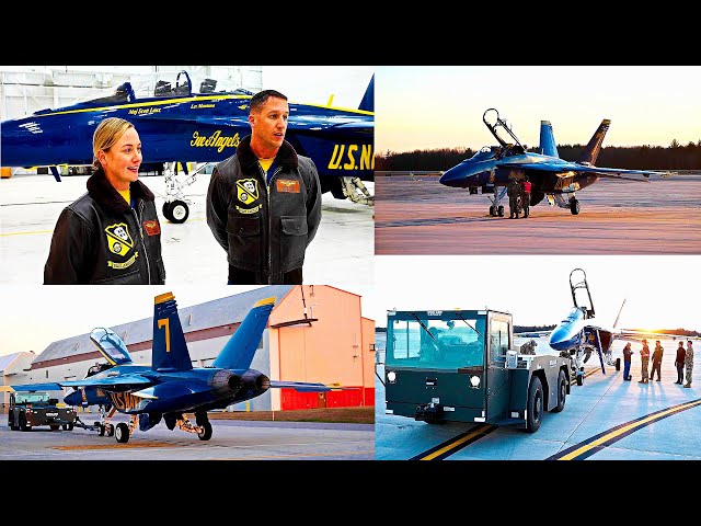 MEET the U.S. Navy Blue Angels Pilots at Pease Air National Guard Base!