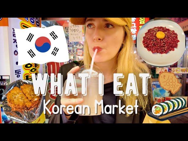 What I ate at Gwangjang market- South Korea 🇰🇷