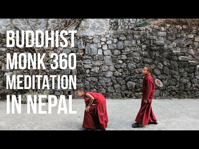 Meditate with Buddhist Monks in Katmandu (360)