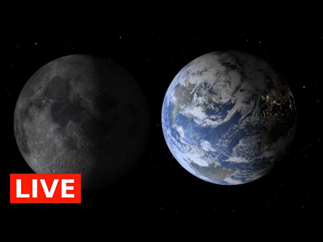 LIVE: Planet Earth & Moon View From Space