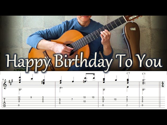 Happy Birthday To You - Fingerstyle Guitar | TAB