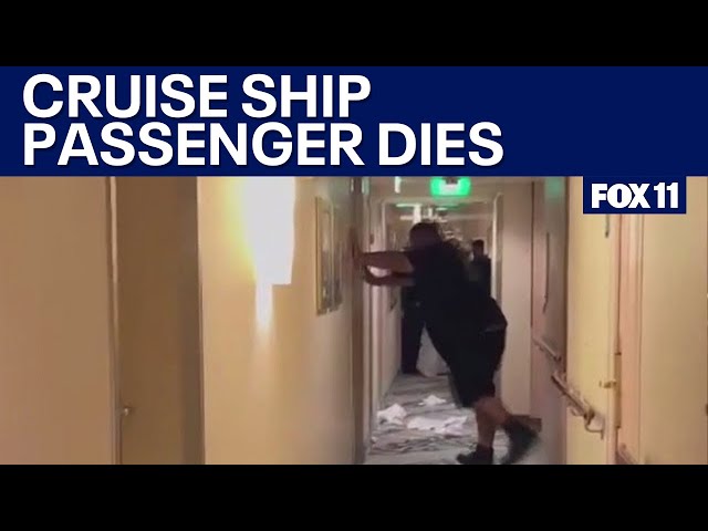 Unruly cruise ship passenger dies