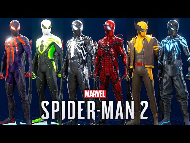 Marvel's Spider-Man 2 PC - All Suits & Styles Showcase (4K 60FPS)