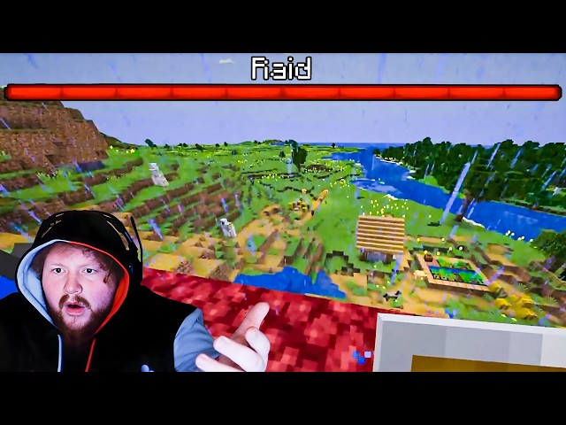 Raiding A Village (Minecraft Hardcore Challenge)