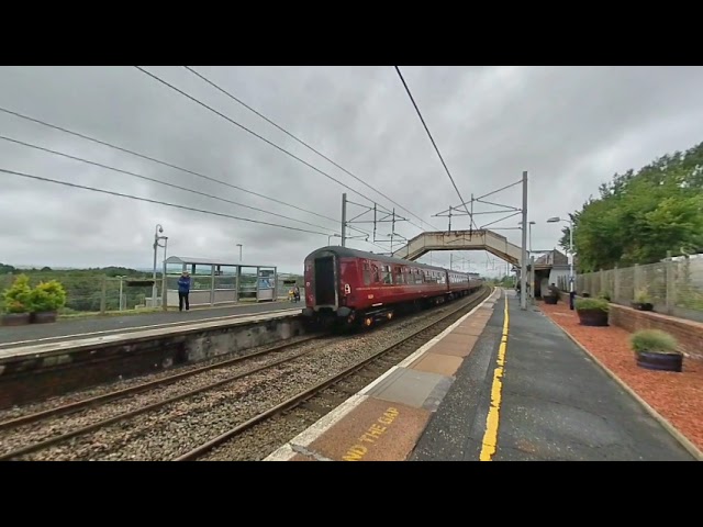 Carluke, Steam train on 20/07/13 at 1156 VR180