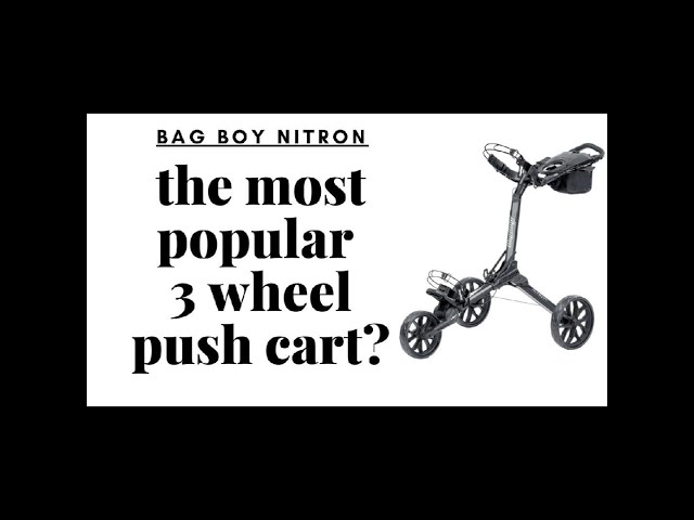 Bag Boy Nitron – The Best & Fastest Folding Golf Push Cart Ever! ⛳