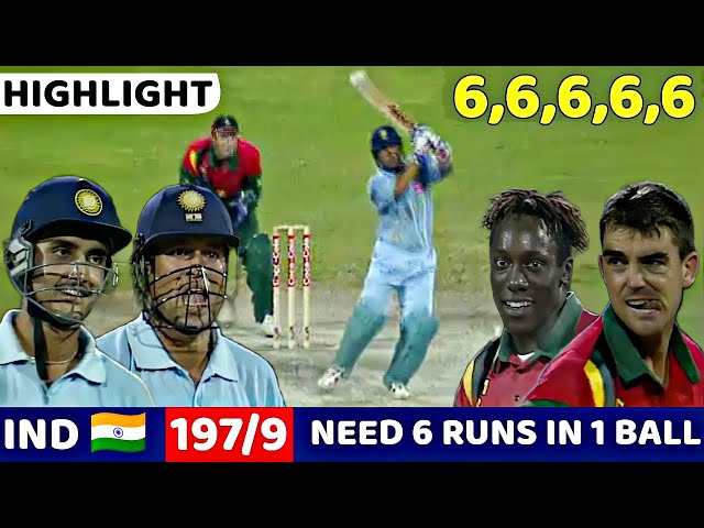 INDIA VS ZIMBABWE COCA COLA CUP 1998 | FULL MATCH HIGHLIGHTS | MOST THRILLING MATCH EVER😱🔥