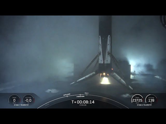 SpaceX Falcon 9 Rocket Launched 12-3 Starlink Satellite Mission & booster landed in Atlantic Ocean