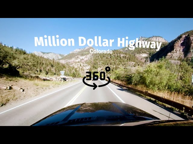 360° video - Million Dollar Highway drive with RV (Colorado)