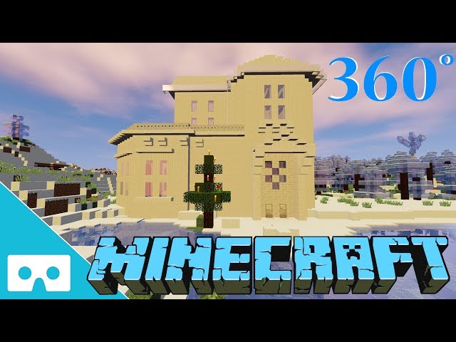 Time lapse building the house from Sia's Ho Ho Ho Music Video Minecraft 360° VR