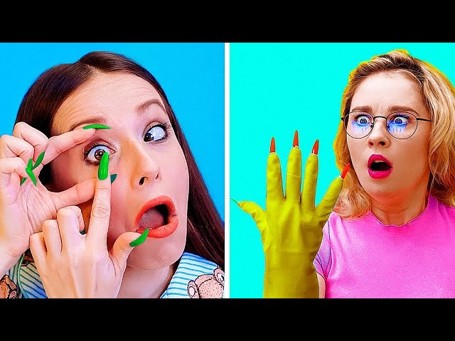 ¡LUCHAS DE CHICAS CON UÑAS LARGAS! || Divertidos problemas y fracasos de chicas por 123 GO! LIKE