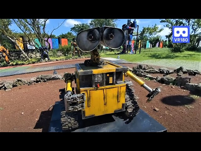 Wall-E Lovely & Memorable Pixar Animation Robot  Wall-E Where is Eve? 3D 180VR 4K