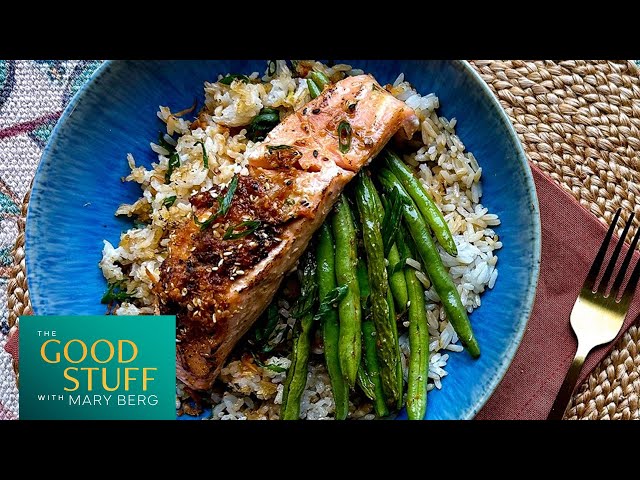 Mary's Leftover Rice Roasted Salmon Dinner | The Good Stuff with Mary Berg