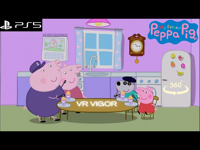 Peppa Pig | Cooking A Yummy Meal 😋 #peppapigenglish #ps5gameplay #360vr