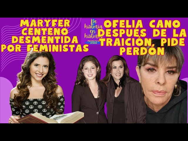 Maryfer Centeno desmentida.  Ofelia Cano se arrepiente