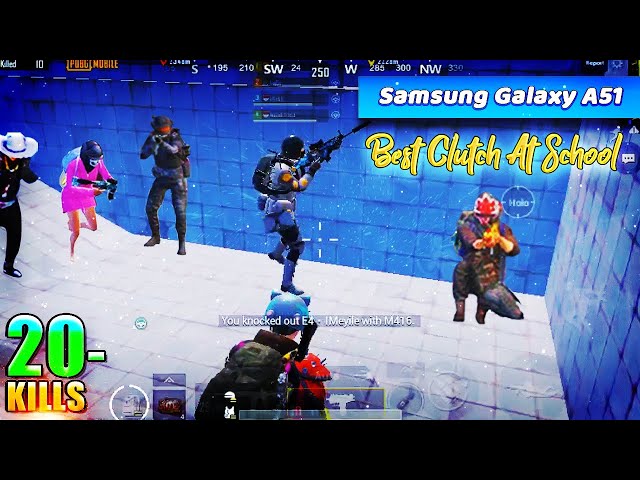 Samsung Galaxy A51 60FPS Gaming Test #11 - PUBG MOBILE | Best Solo Kills - Top Sensitivity Settings