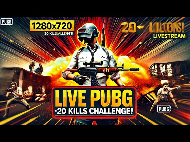 20 KILLS in PUBG LIVE! 🏆🚀 🔥