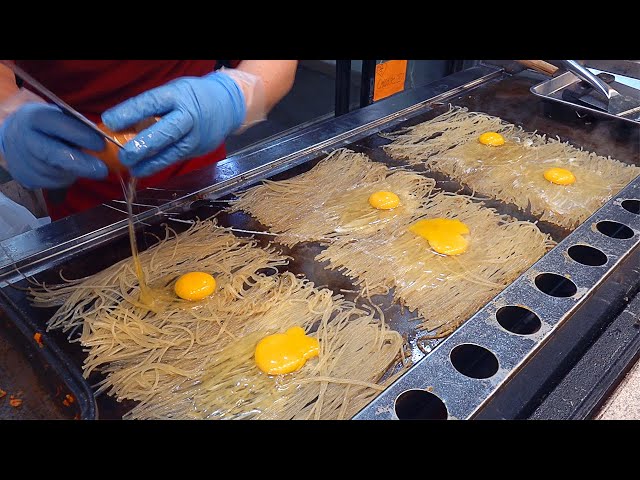 Cheese Bomb! Amazing Cooking Process Using Grilled Chewy Noodles - Korean street food