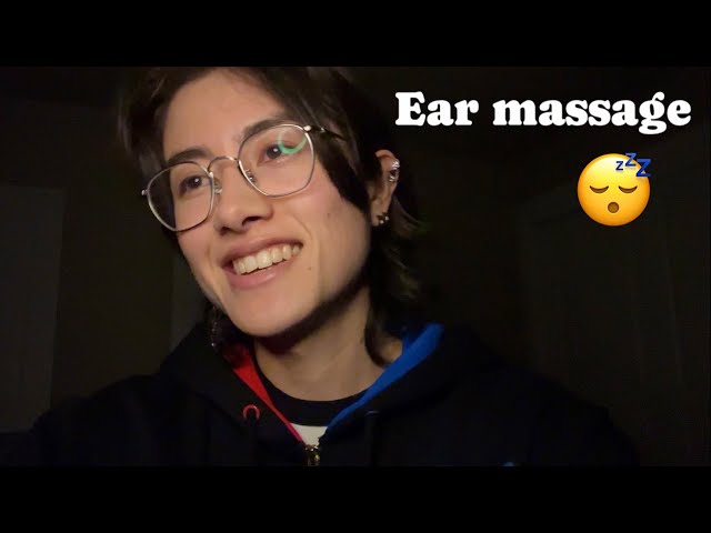 😴 Lotion Ear Massage ASMR (w/ soft speaking + bottle tapping)