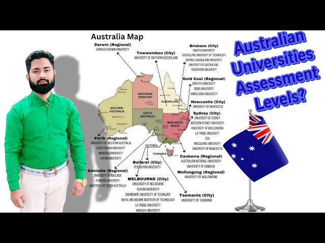 "Unlocking Opportunities: Navigating Australian Universities Assessment Levels & Regions Map"