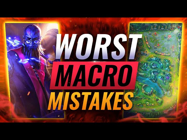 5 MACRO Mistakes that LOSE GAMES - League of Legends