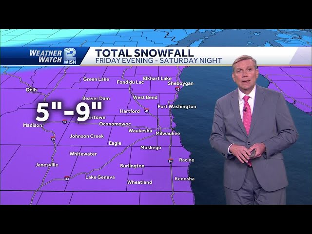 2/14 Evening forecast: Long duration weekend snow for SE Wisconsin