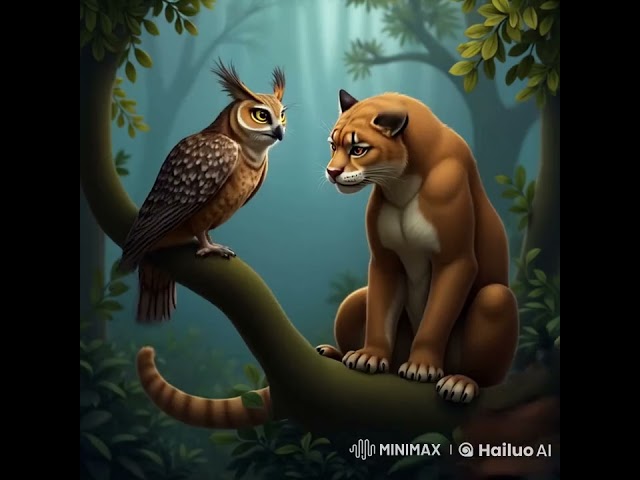 LION AND OWL KUNGFU FIGHT |Artificial Imagination: