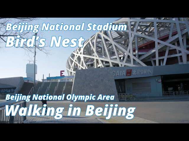 Through Beijing Olympic Park | Walking in Beijing | Bird's Nest | 47mins 2.8km POV [4K HDR]