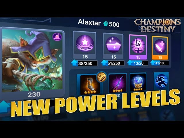 Champions Destiny - New Power Levels