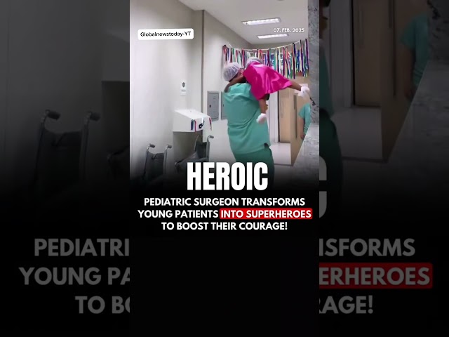 Pediatric Surgeon transfoms his young patients into superheroes before their surgery.