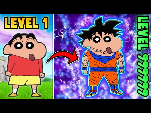 Shinchan became goku 😱🔥 | shinchan and his friends playing anime tycoon in roblox 😂 | funny game