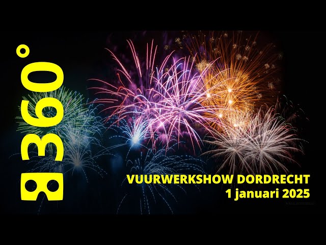 Vuurwerkshow Dordrecht 01012025 - Vilin360