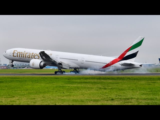 777 SLAMS INTO THE RUNWAY! DUBLIN AIRPORT PLANESPOTTING 08/09/24